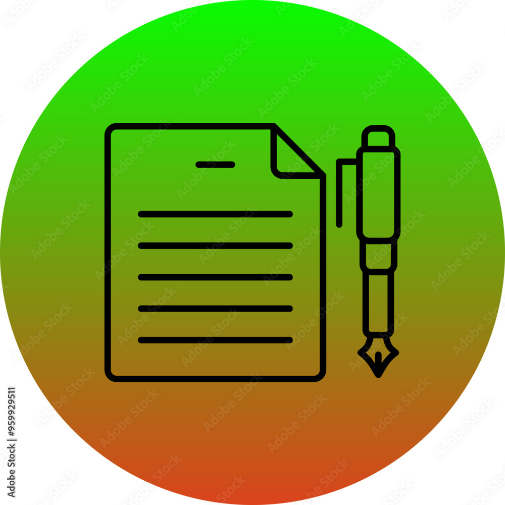 Pen and Paper Icon Pen and Paper Icon