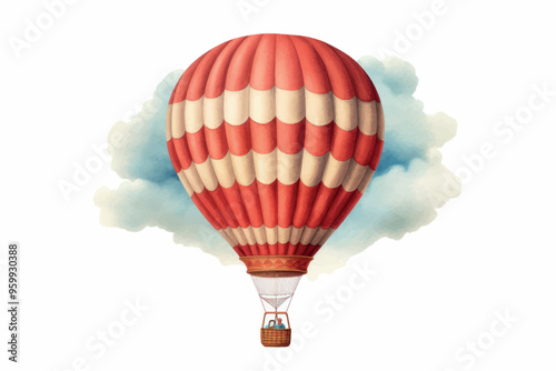Colorful hot air balloon sky