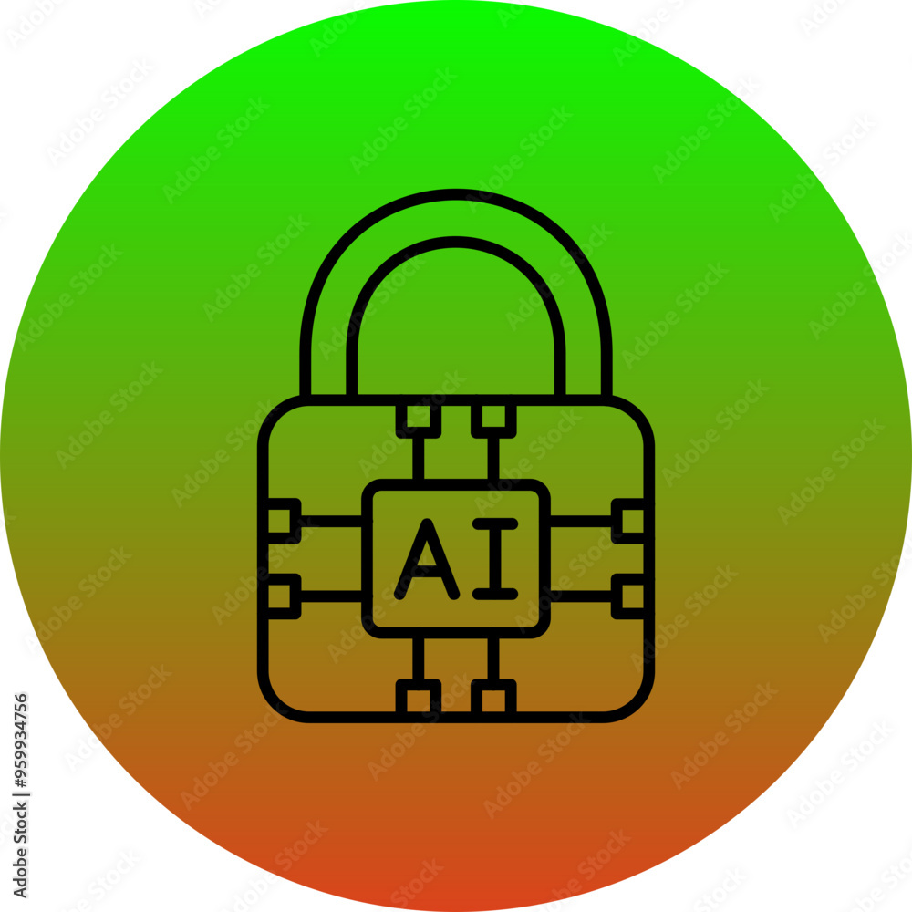 Obraz premium Padlock Icon