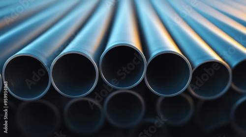 Metal Pipes Abstract Background