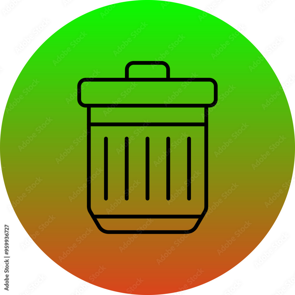 Waste Bin Icon Waste Bin Icon