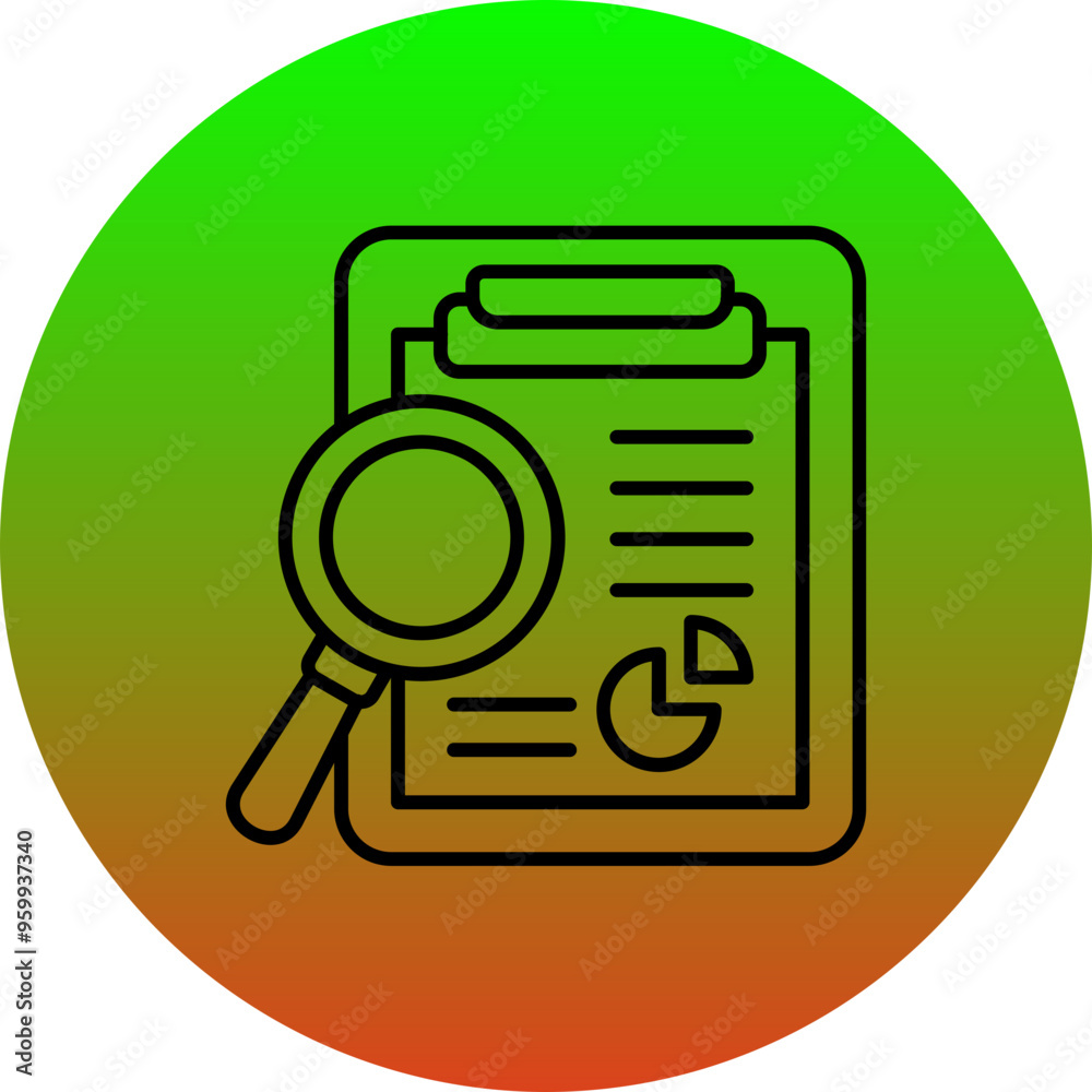 Fototapeta premium Research Icon