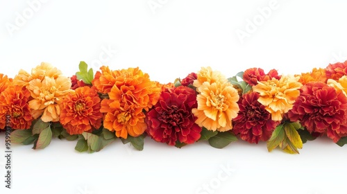 Vibrant Marigold Flower Garland for Indian Festive Celebrations