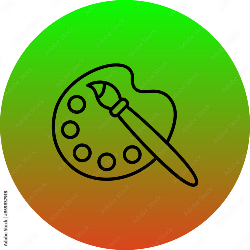 Color Palette Icon Color Palette Icon