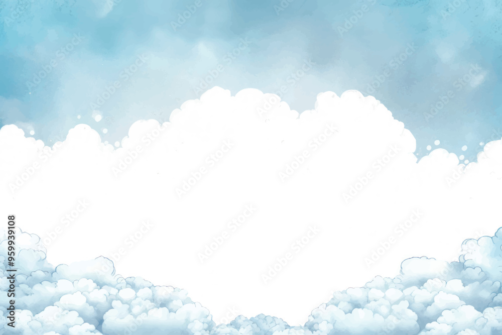 Fluffy clouds blue sky background Fluffy clouds blue sky background