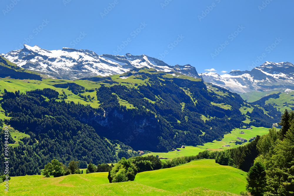 Obraz premium Alps Landscape Background