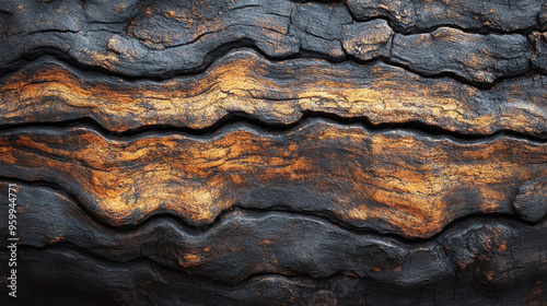 Unusual wood texture close up