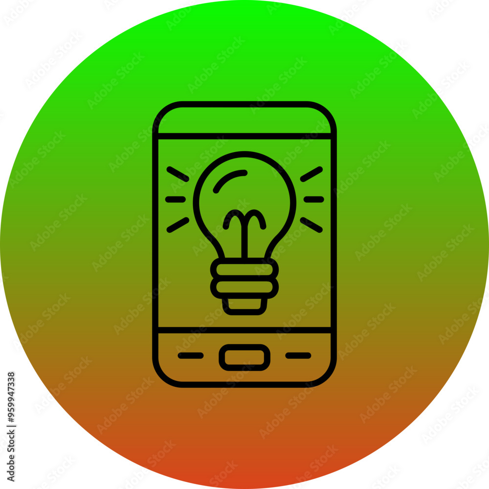 Smartphone idea Icon Smartphone idea Icon