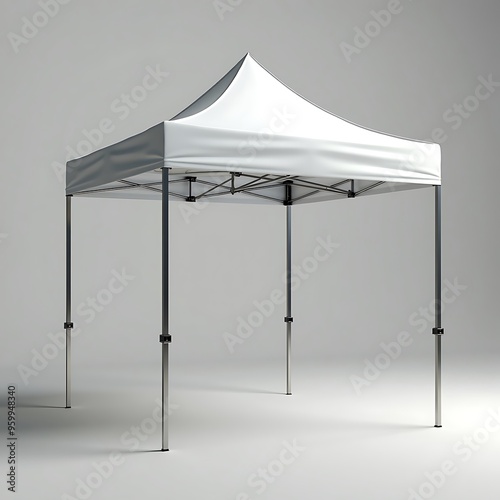 White tent mockup photo