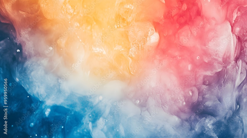 Fototapeta premium Abstract Colorful Swirls and Blurred Background