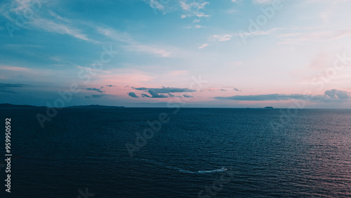 sunset over the sea