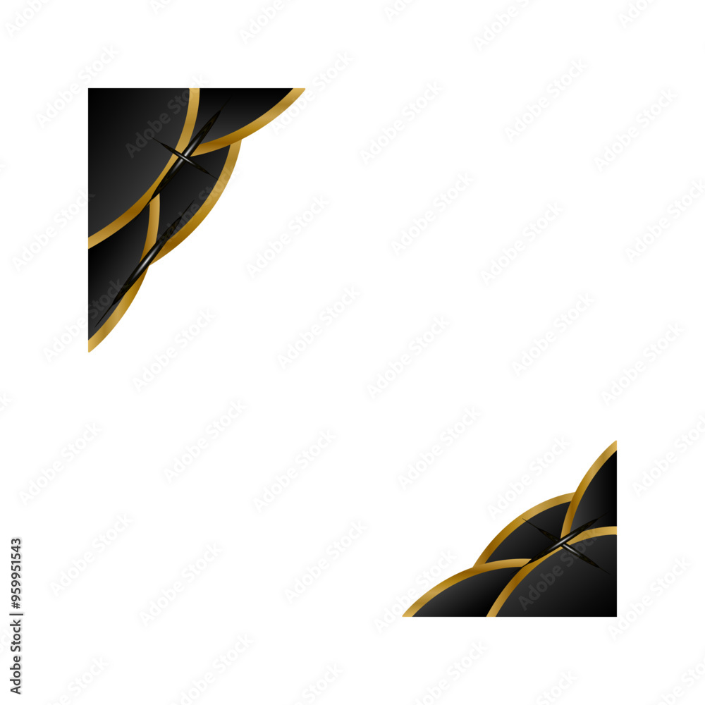 Fototapeta premium Shiny Gold Frame