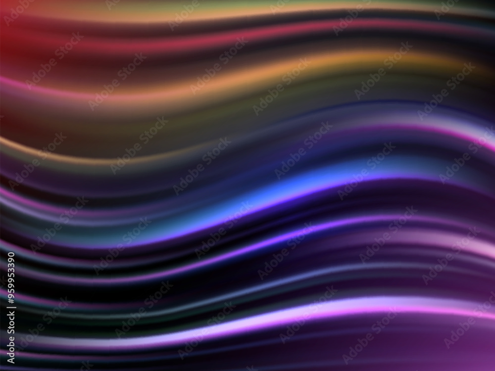 Obraz premium Abstract modern colorful flow poster. Wave Liquid shape, color background. Template for design presentation, flyer, card, web page. Vector