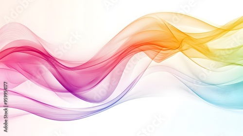 Abstract Colorful Wavy Background