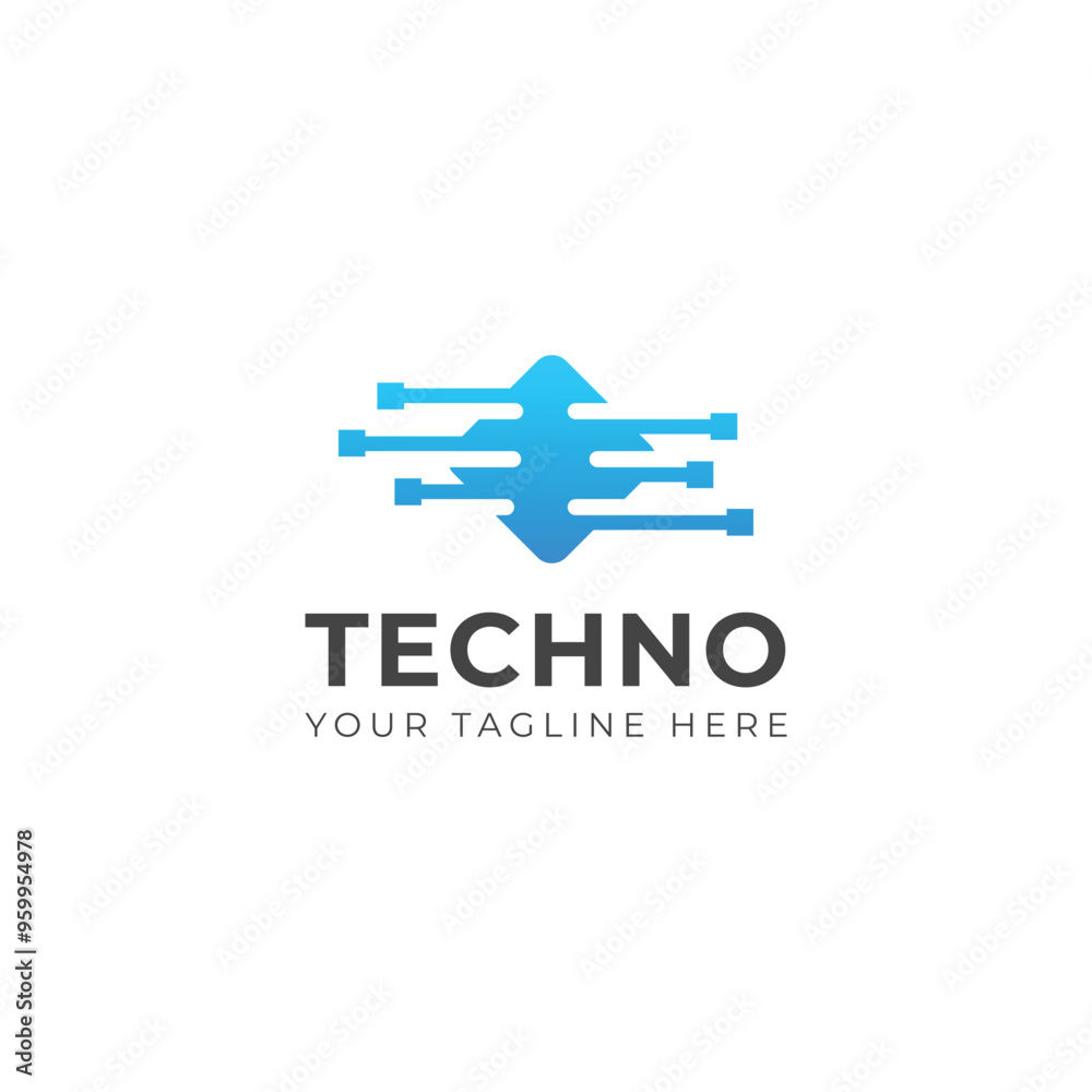 Obraz premium Creative Technology logo design template