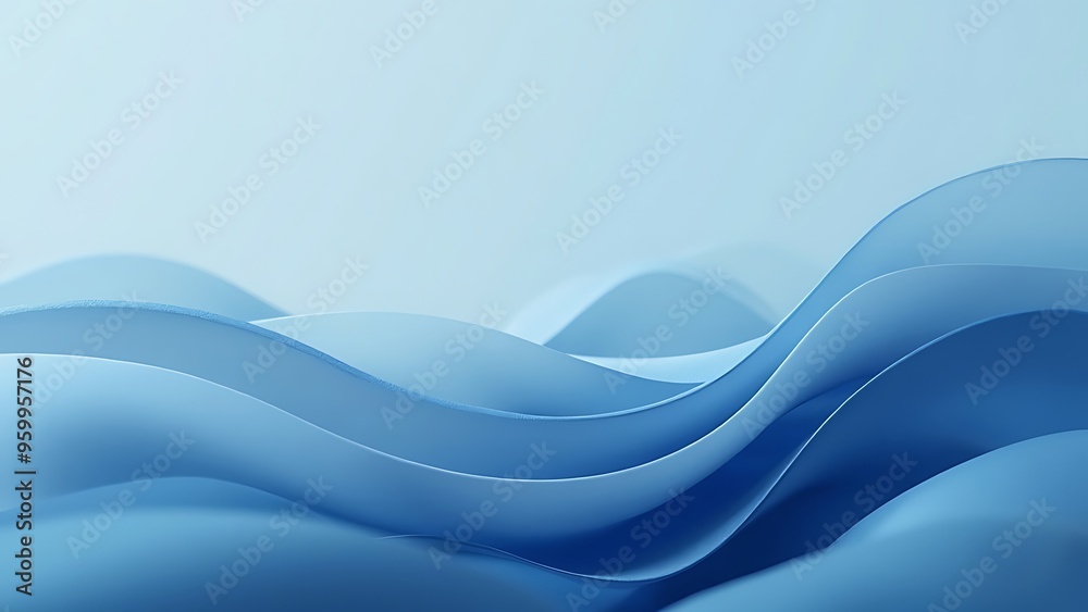 3D Blue Shape Background