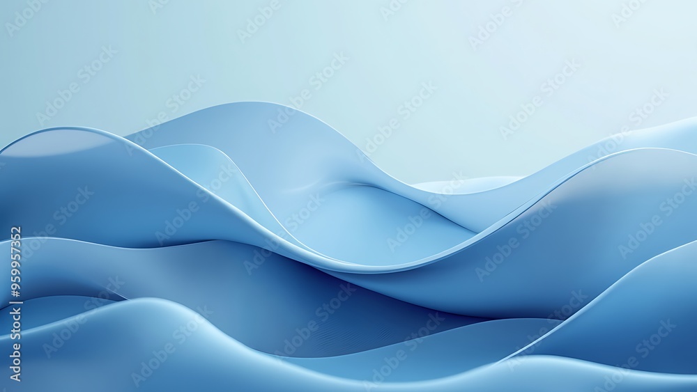 3D Blue Shape Background 3D Blue Shape Background