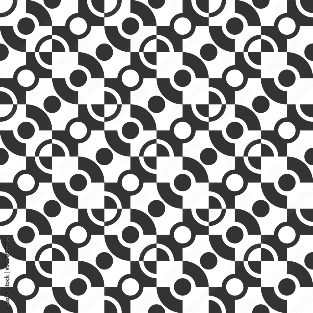 Seamless geometric pattern - monochrome print Seamless geometric pattern - monochrome print