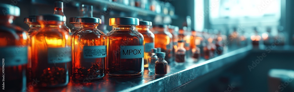 MPOX Vaccine Vials and Syringe Vaccination Health Security monkeypox