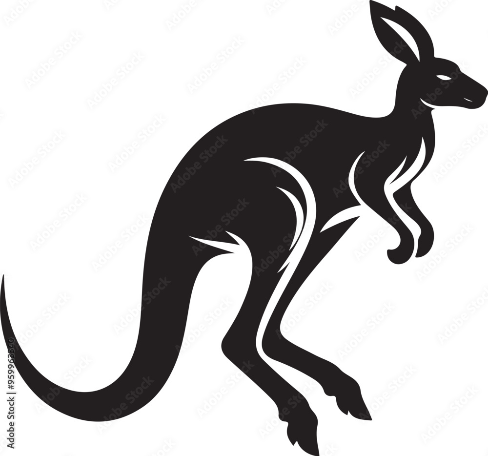 kangaroo vector design clipart flat style artwork kangaroo vector design clipart flat style artwork