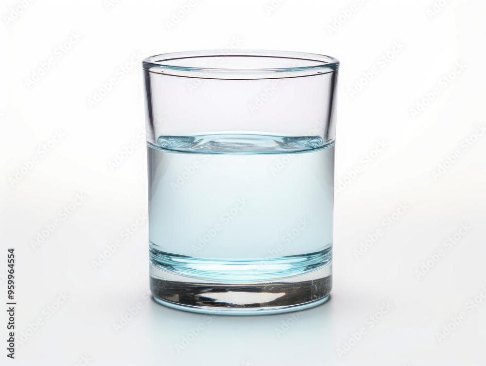 Clear glass of water on white background Clear glass of water on white background
