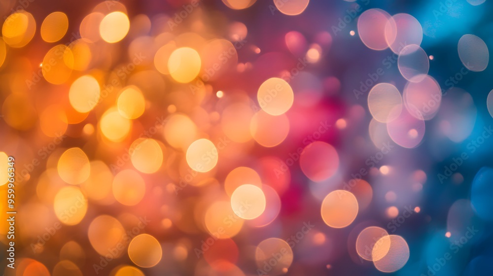 Abstract Blurred Bokeh Lights Background Colorful Bokeh Effect Abstract Blurred Bokeh Lights Background Colorful Bokeh Effect