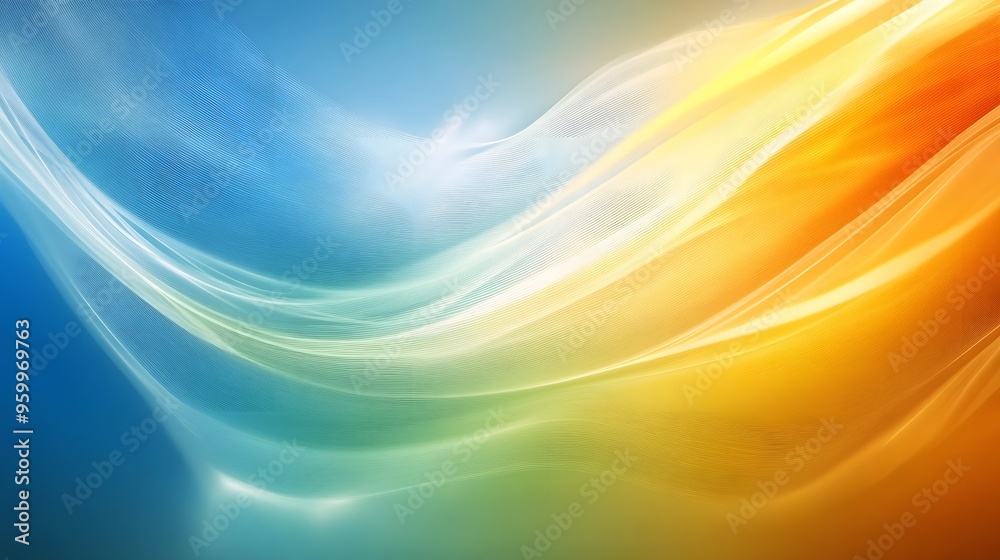 Abstract Blue and Orange Swirling Background Abstract Blue and Orange Swirling Background