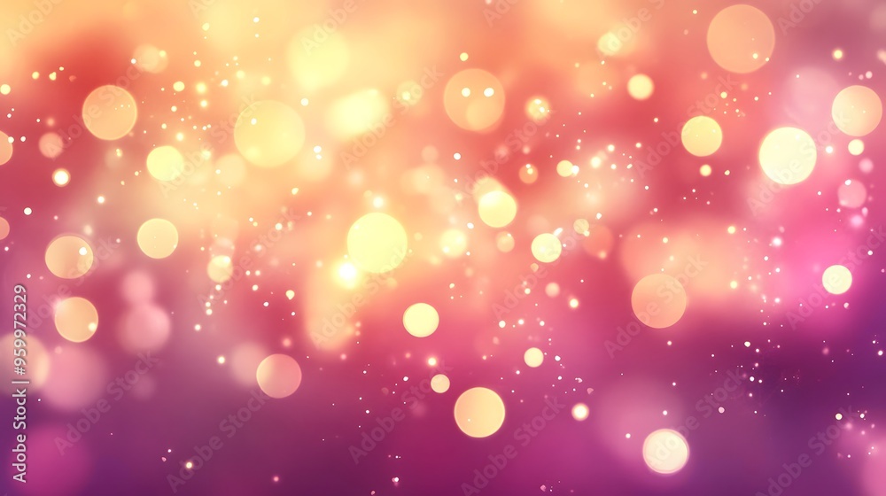 Abstract Pink and Gold Bokeh Background Abstract Pink and Gold Bokeh Background
