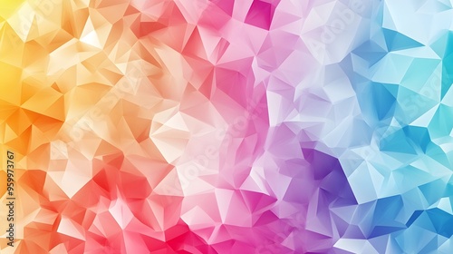 Colorful Abstract Geometric Polygonal Background