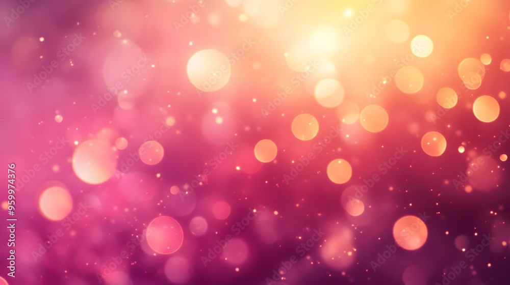 Abstract Pink and Gold Bokeh Background Abstract Pink and Gold Bokeh Background