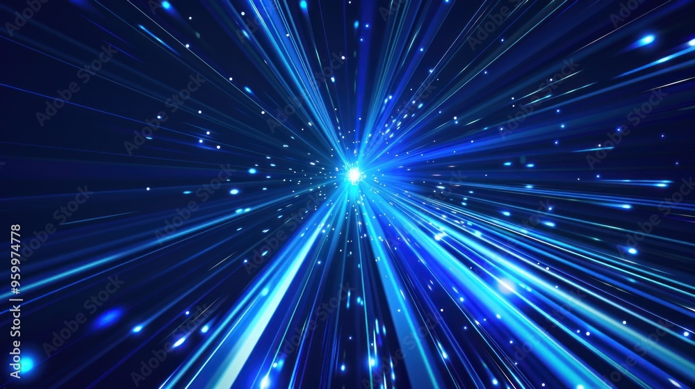 Blue Abstract Light Streaks Blue Abstract Light Streaks