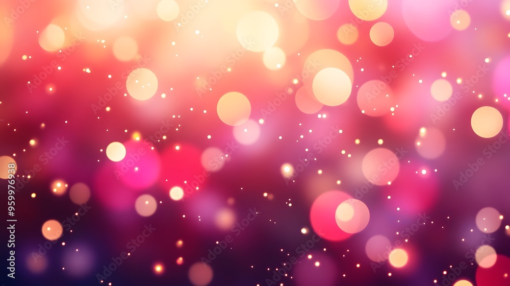 Abstract Pink and Yellow Bokeh Background Abstract Pink and Yellow Bokeh Background