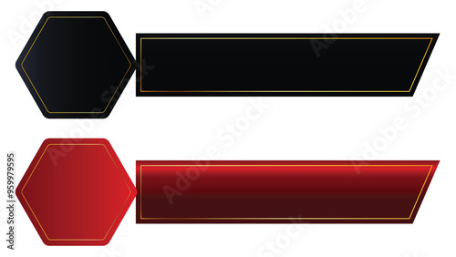 Set Of Creative Luxury Golden Arabic Islamic Banner Title Frame Png Transparent Background Gold Text Box

