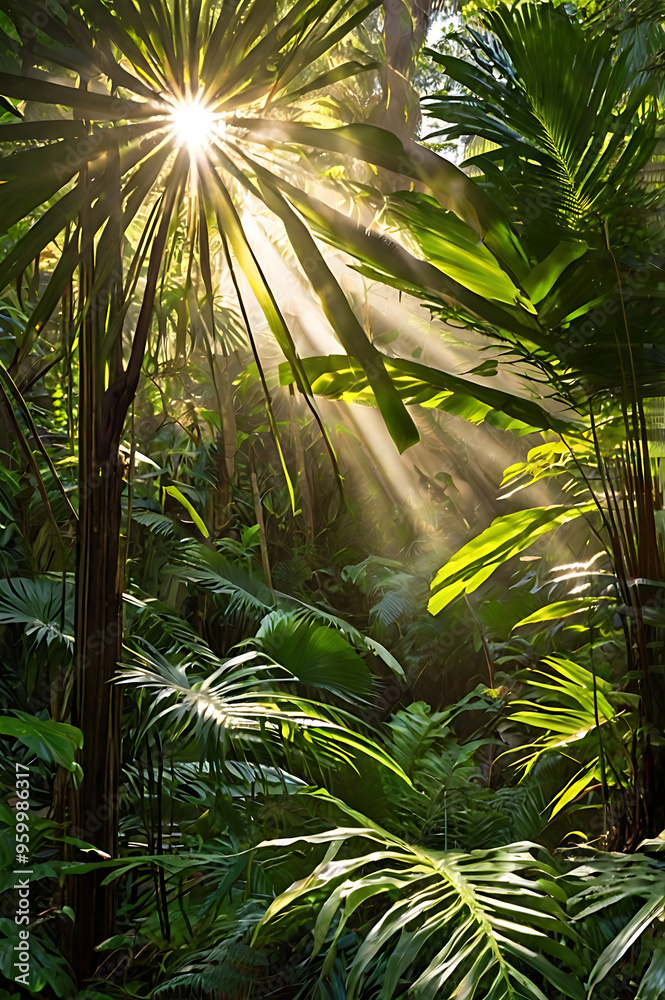 Naklejka premium Tree in the jungle