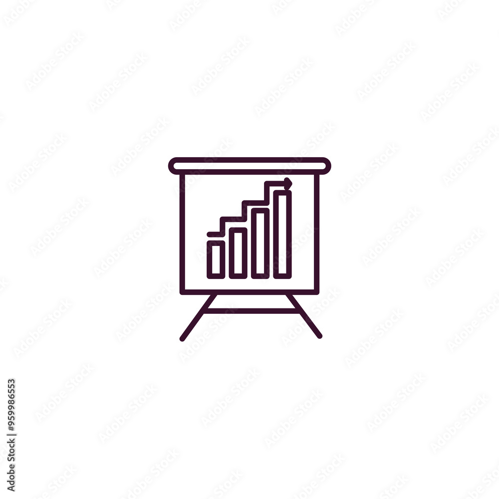 graphic panel outline icon. Linear vector from business concept. Thin line graphic panel icon isolated on white background graphic panel outline icon. Linear vector from business concept. Thin line graphic panel icon isolated on white background