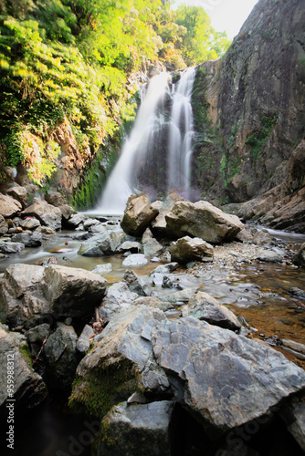 Located 8 kilometers away from Üvezpınar Village in the Termal District, Sudüşen Waterfall and its surroundings offer a magnificent feast for nature lovers. photo