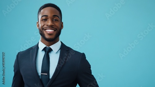 Smiling Businessman in a Suit