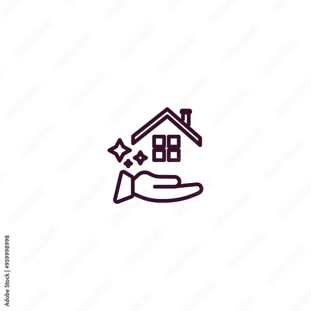 clean-living outline icon. Linear vector from cleaning concept. Thin line clean-living icon isolated on white background clean-living outline icon. Linear vector from cleaning concept. Thin line clean-living icon isolated on white background