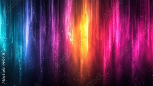 Vibrant Neon Lights Abstract Background in Pink Purple Blue