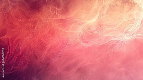 Wallpaper Mural Crimson red to coral gradient wallpaper with wispy white smoke warm and elegant feel Torontodigital.ca