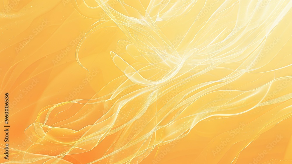 Marigold blending into lemon yellow with white smoke accents on cheerful wallpaper Marigold blending into lemon yellow with white smoke accents on cheerful wallpaper
