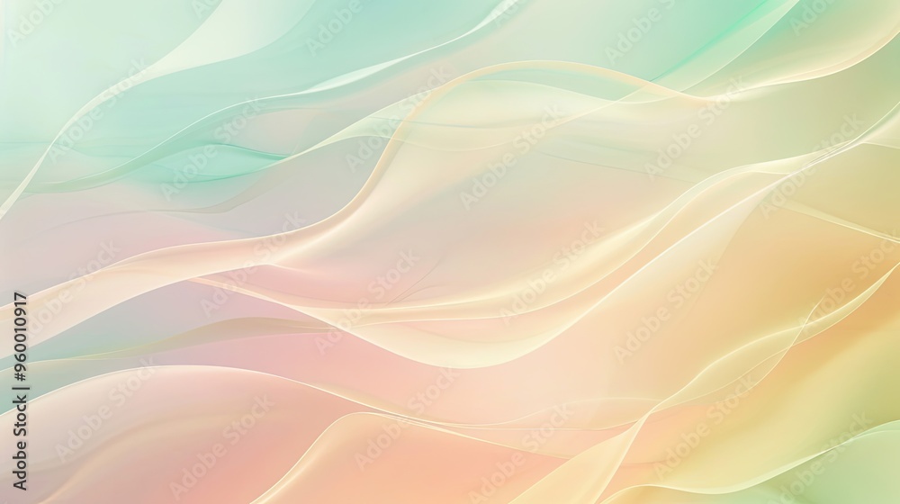 Refreshing mint green and pastel colors blend into a soft retro gradient backdrop Refreshing mint green and pastel colors blend into a soft retro gradient backdrop