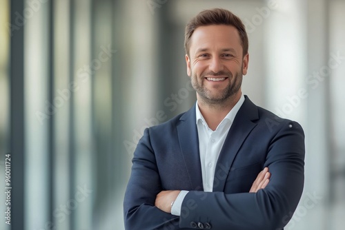 This Business Portrait showcases a confident man embodying success and professionalism, reflecting achievement, communication skills, and the qualities of a successful entrepreneur