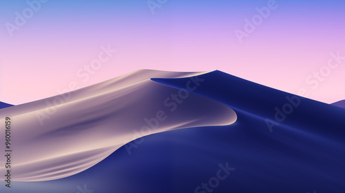 Majestic Desert Dunes with Pastel Twilight Elegant Sand Waves