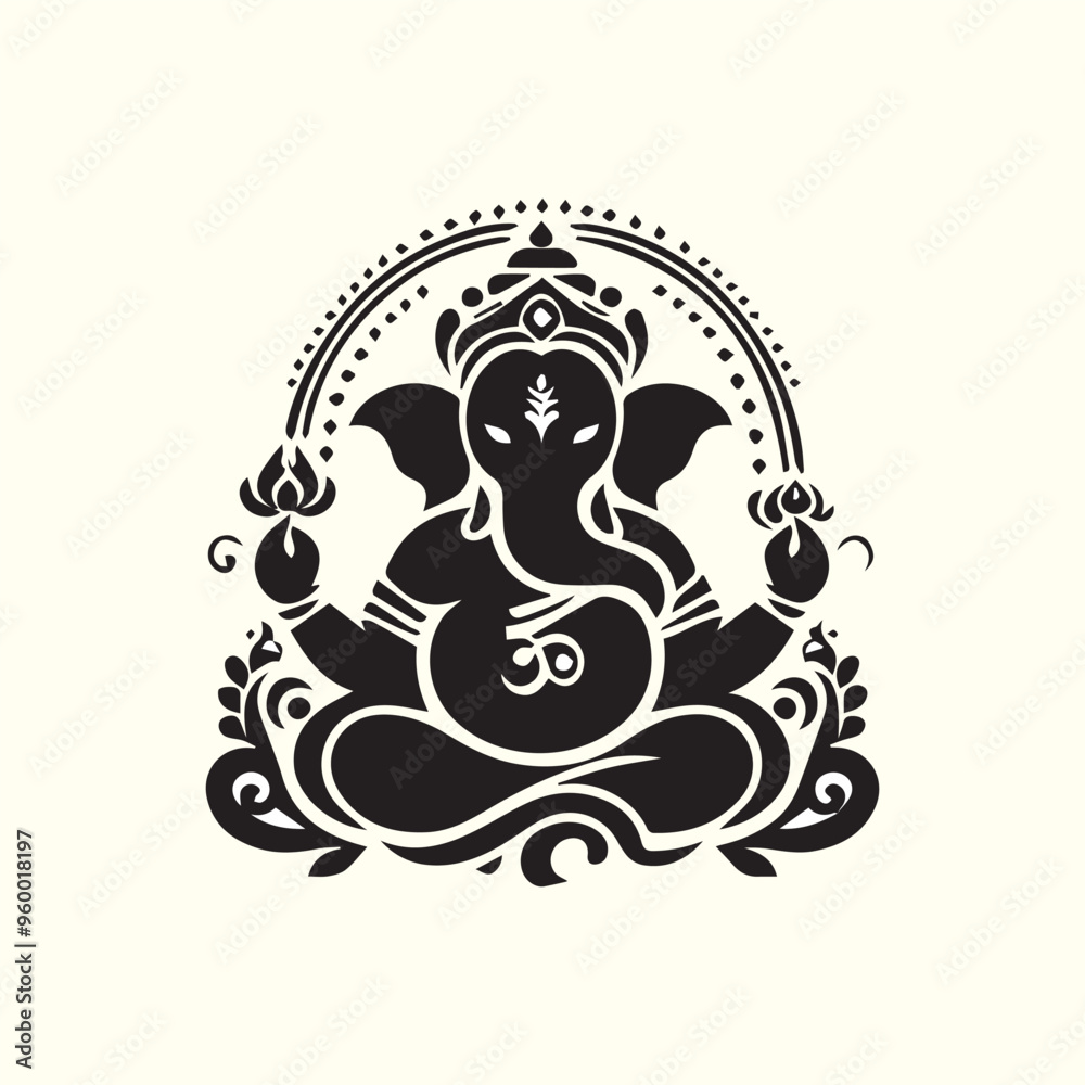 Creative Religion Silhouette Vector Logo Design Creative Religion Silhouette Vector Logo Design