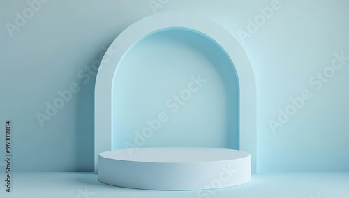 Podium product stage platform background pedestal circle 3D display