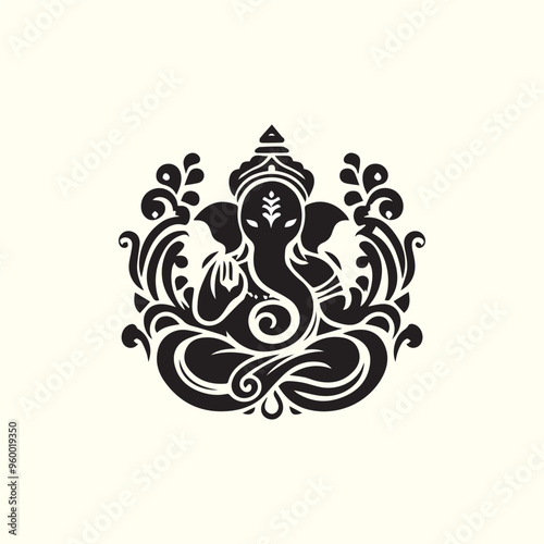 Creative Religion Silhouette Vector Logo Design