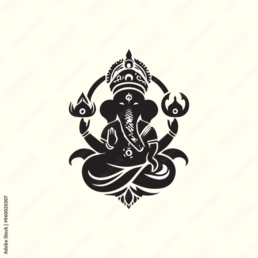 Creative Religion Silhouette Vector Logo Design Creative Religion Silhouette Vector Logo Design