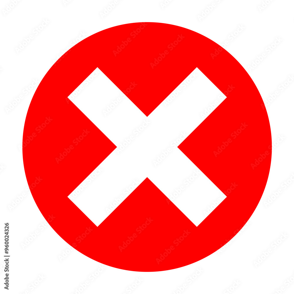 white cross on red circle background. prohibition sign. white cross on red circle background. prohibition sign.