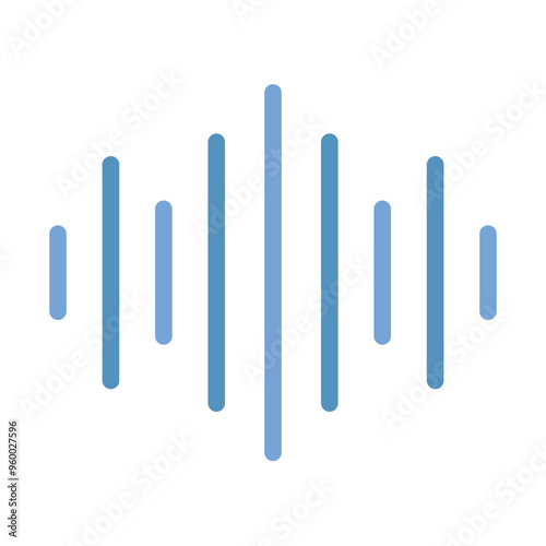 Sound wave, Audio, Music and Sound Flat Icon